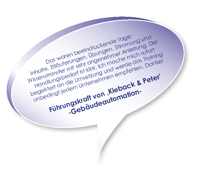 Testimonial Kieback und Partner zum Training Interne Kommunikation mit Melters und Partner