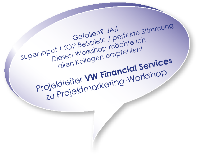 Testimonial der Volkswagen Aktiengesellschaft zum Training Projektmarketing mit Melters und Partner