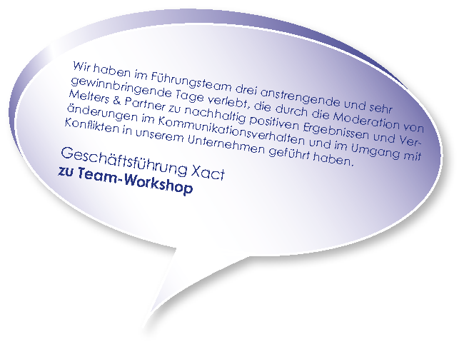 Testimonial Training Teams stärken Melters und Partner mit Xact