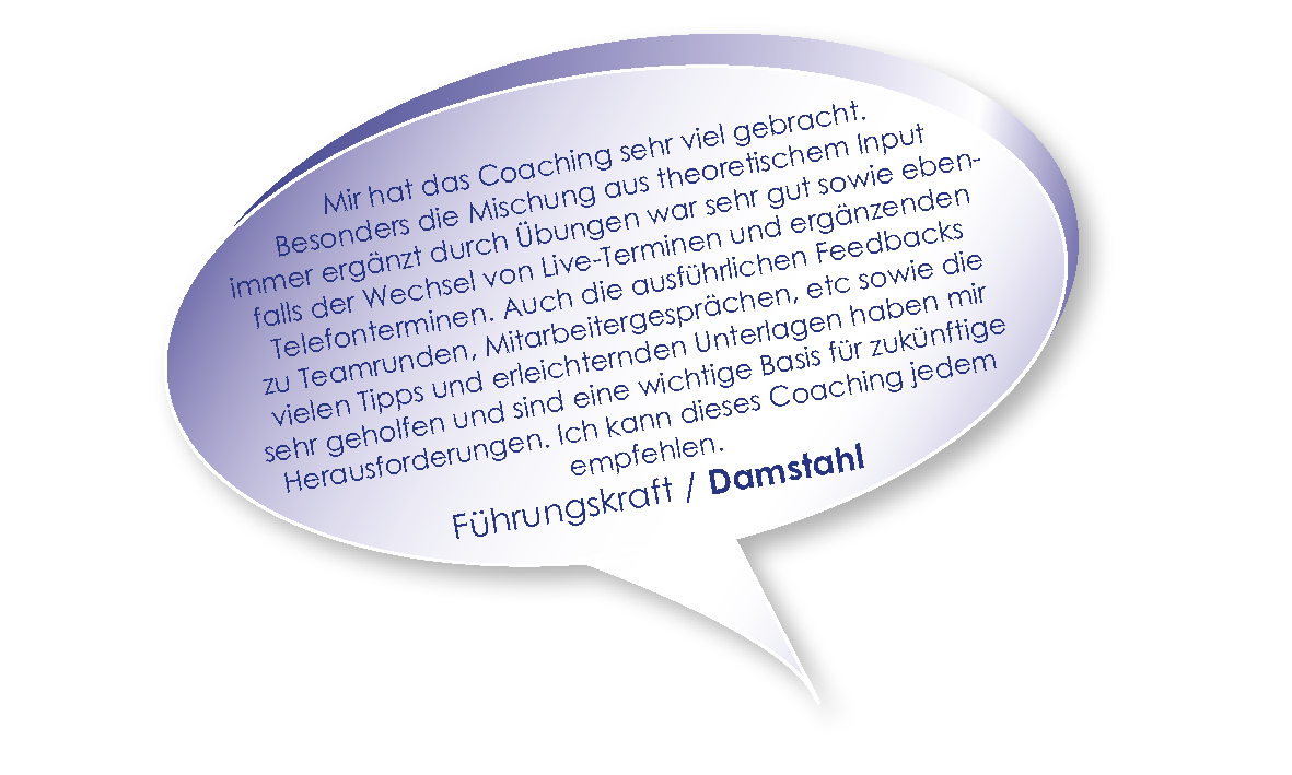 Testimonial Führungskraft von Damstahl zu Coaching Die erfolgreiche Führungskraft heute mit Melters und Partner