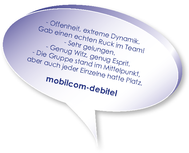 Testimonial der mobilcom-debitel zum Teamcoaching mit Melters und Partner