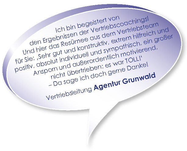 Testimonial von Agentur Grunwald zum Vertriebscoaching mit Melters und Partner