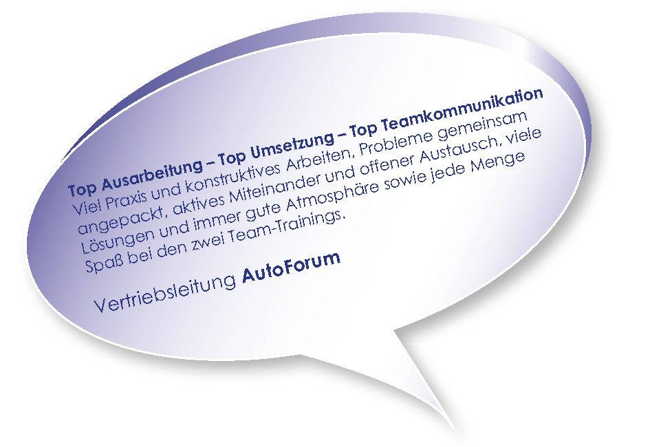 Testimonial vom AutoForum z um Training Teams stärken mit Melters und Partner