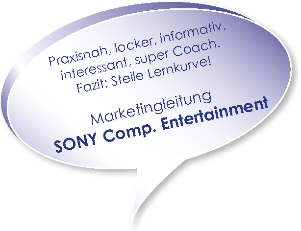 Testimonial von Sony zum workshop Marketingplanung mit Melters und Partner